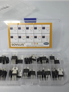 50x L7805 L7808 L7810 10 tipi regolatore di tensione transistor triodo kit assortimento - Foto 1 di 3