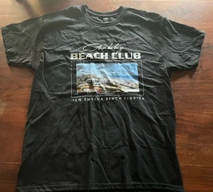 Gilden Men’s Size Large Daytona Beach T Shirt CRABBY BEACH CLUB - Picture 1 of 4