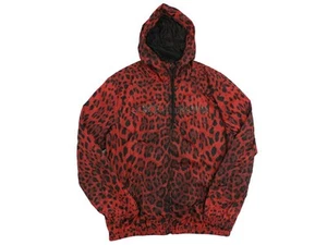 Dolce & Gabbana Leopard Nylon Jacket Red Size 50 Used, B Condition - Picture 1 of 3