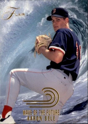 1993 Flair #16 Aaron Sele Wave of the Future - Image 1 of 2