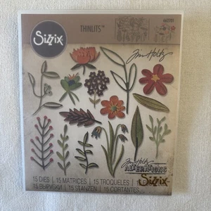 Tim Holtz Funky Florals #2 Die Set Sizzix Thinlits 662701 - Bild 1 von 2