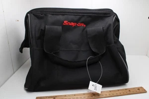 Snap On 12" x 10" x 10" Black/Red Double Handle Zip Top Tool Bag Tote - Picture 1 of 11