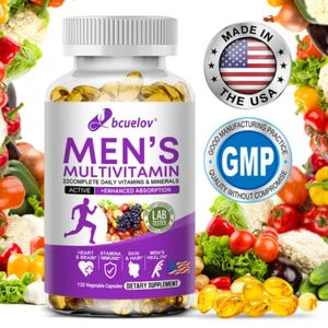 Men's Multivitamin Capsules - Mental - Brain - Mood - Heart - Enregy Support - Picture 1 of 8