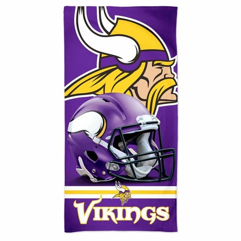 MINNESOTA VIKINGS HELMET 30"X60" SPECTRA BEACH TOWEL BRAND NEW WINCRAFT 👀 Cover