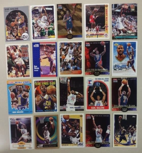 Lote de 20 tarjetas diferentes de jazz KARL MALONE NBA HOF ¡imprescindibles para coleccionista! ¡S&H GRATIS!¡! - Imagen 1 de 3