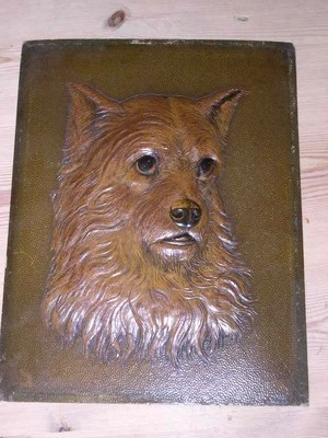 Cuadro/pintura original grande antiguo Norwich Terrier perro 1910  Foto 1 de 3