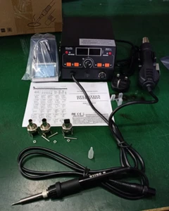 Silverflo 750W Digital Solder Iron station Hot Air Gun Rework Soldering Station - Picture 1 of 8