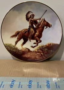Custom China Creations - Dekoteller - Indianer zu Pferd - Bild 1 von 4