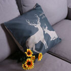 Deer Cushion Cover Cotton Pillow Cases Burlap Cushion Covers Office Pillow Cover