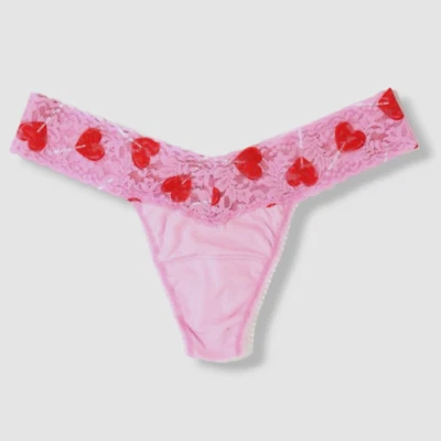 $26 Hanky Panky Mujer Rosa Algodón Estampado Original Tiro Tanga Panty Talla OS (2-12) Foto 1 de 3