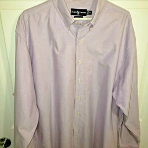 Ralph Lauren Lavendel/Grau Herren Hemd Größe Classic Fit XXL - Bild 1 von 5
