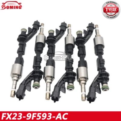6x New Fuel Injectors FX23-9F593-AC For Jaguar F-Type XJ XF 3.0L V6 2013-2015 - Imagem 1 de 4