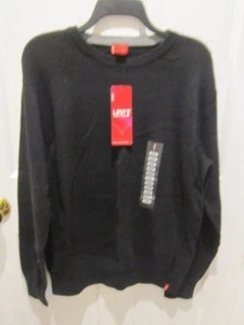 LEVIS Men's NWT Black Crewneck Sweater #47259 Long Sleeve Size Large - Picture 1 of 8