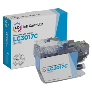 Cartuccia di inchiostro ciano ad alta resa LD LC3017C per Brother MFC-J6530DW MFC-J6530DW - Foto 1 di 7