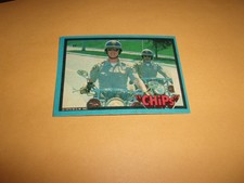 1979 Donruss "CHIPS" Erik Estrada(Ponch)Larry Wilcox(Jon Baker)Motorcycle Cd #17