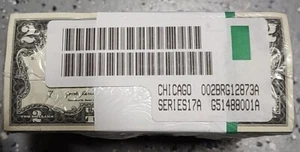 100 UNCIRCULATED $2 NOTES 2017 Two Dollar BILLS notes CHICAGO - Picture 1 of 6