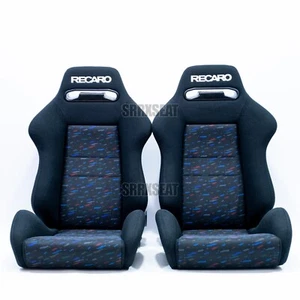 【1 PAIR】AUTHENTIC RECARO SR2 CONFETTI Very Good Condition【US LOCATION】 - Picture 1 of 13
