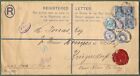 Viktorianischer Reg-Brief. Mark Lane B.O.E.C. Ovale Poststempel nach Krugersdorp 1901.