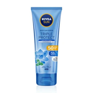 Nivea Sun Triple Protect Soothing and fresh SPF50 PA Body Serum Lotus Mint 180ml - Picture 1 of 7