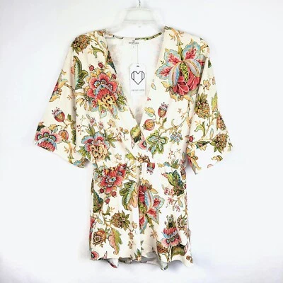 Mameluco floral marfil Oh My Love London para mujer talla pequeña nuevo con etiquetas Foto 1 de 4