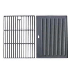 CosmoGrill 4+1 Pro Series Cast Iron Set (Grill Grate + Griddle Plate) - Picture 1 of 3