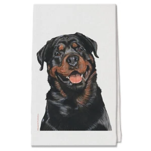 Rottweiler Decorative Cotton Kitchen Dish Towel, Pet Gift - Picture 1 of 1