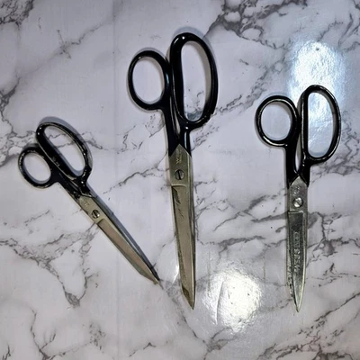 Lote de 3 tijeras de coser vintage con incrustaciones Wiss Trinline Foto 1 de 4