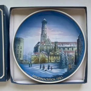Plato de Navidad Rosenthal Classic Rose 1985 Augsburgo San Ulrico y Afra Helmut - Imagen 1 de 4