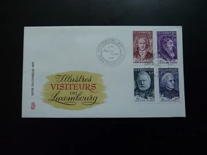 celebrities Goethe William Turner Victor Hugo Franz Liszt FDC Luxembourg 1977 - Picture 1 of 1