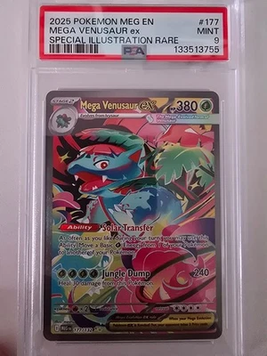 Mega Venusaur EX 177 PSA 9 Graded Pokémon Card XY Promo Ultra Rare Single - Image 1 of 4