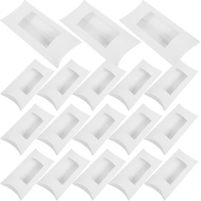  50 Pcs Chocolate Box Cookie Boxes with Window Candy Pillow Shape Paper - image 1 of 4