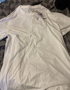 Nike Dri Fit Running Top White Size XL - Picture 1 of 3