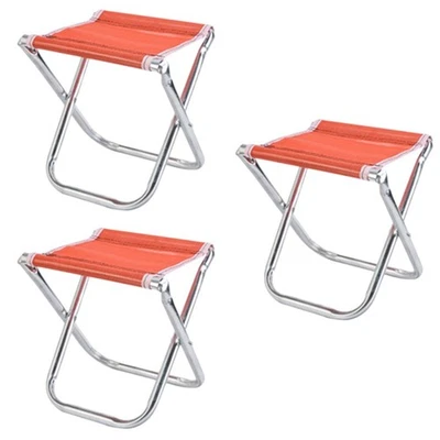  Set of 3 Klappstuhl Klein Faltbar Tragbarer Klapphocker Angelhocker - Bild 1 von 4