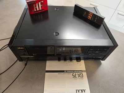 Akai GX-75 MK I Cassette Deck con manual de instrucciones y dos cassettes! - Imagen 1 de 4