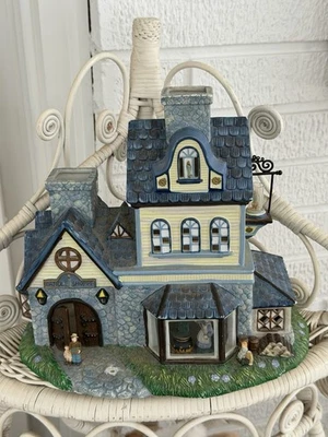 Party Lite Candle House Old World Village 1- The Candle Shoppe Foto 1 de 4
