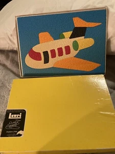 Vtg Lauri Jet Airplane Foam Rubber Child Learning Puzzle Colorful Airplane 1987! - Picture 1 of 9