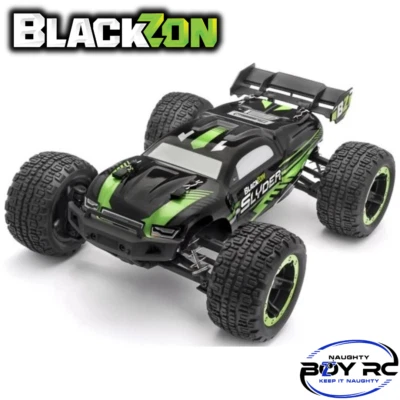 Blackzon Slyder ST 1/16 4WD Electric Stadium Truck RTR Brushed Green RC Car - Image 1 of 4