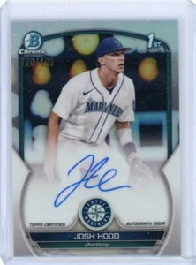Bowman Josh Hood 2023 #CPA-JHD refractor automático/499 autógrafo de los Seattle Mariners - Imagen 1 de 1