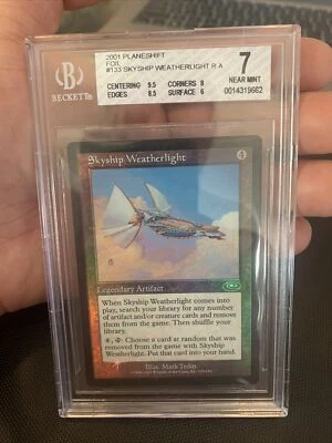 MTG Skyship Weatherlight - Nm Foil - Planeshift Bgs 7. Wow! - Image 1 of 2