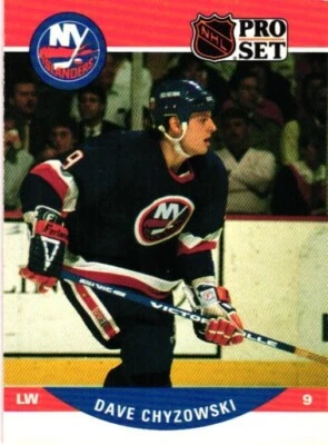 1990-91 PRO SET HOCKEY CARD DAVE CHYZOWSKI #483 - Image 1 of 2