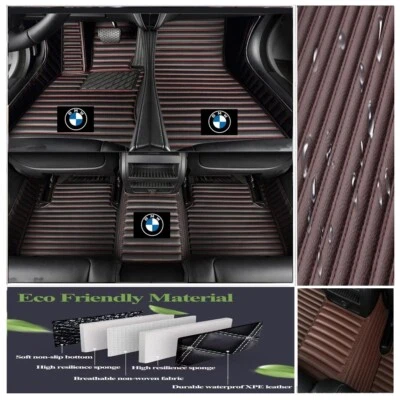 Fit for BMW All Models Car Floor Mats Auto Cargo Liner Carpets Waterproof Custom - Image 1 of 4