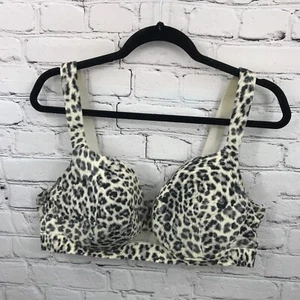 Cacique Bra Womens 40DD Balconette Lightly Lined Animal Print Underwired - Picture 1 of 14