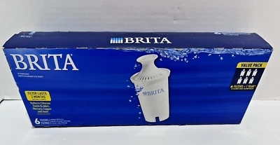 Brita Standard Water Filter 6 Pack Replacement Filters Value Box New Sealed - Image 1 of 4