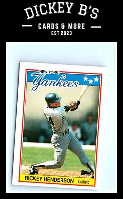 1988 Topps UK Minis #31 Rickey Henderson New York Yankees - Image 1 of 2