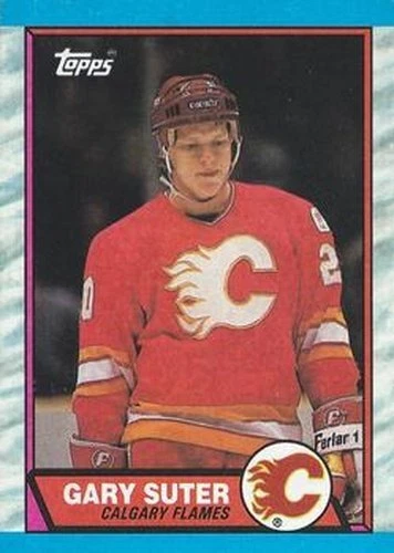 #108 Gary Suter - Calgary Flames - 1989-90 Topps Hockey - Image 1 of 1