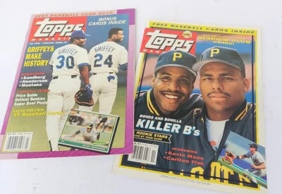 Topps Baseball Magazines Issue Bonus Cards  Inside Fall 1990  1991 Barry Bonds - Image 1 of 4