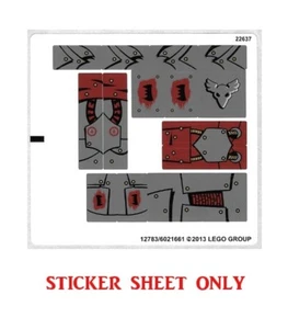 LEGO 70012 - Legends of Chima - Razar's CHI Raider - STICKER SHEET - Picture 1 of 1