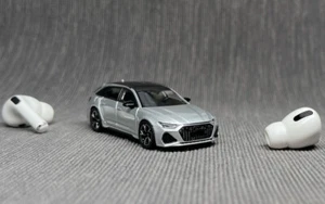 ZD Masdi 1:64 Silver RS6 Avant Wagon Sports Model Diecast Metal Car BN - Picture 1 of 8