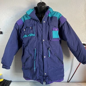 Vintage 80s 90s French Toast Puffy Jacket Snow Ski Coat sz L/16 Youth - Picture 1 of 19