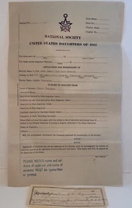 United States Daughters Of 1812 Arkansas Application Greenlee Family History - Picture 1 of 6